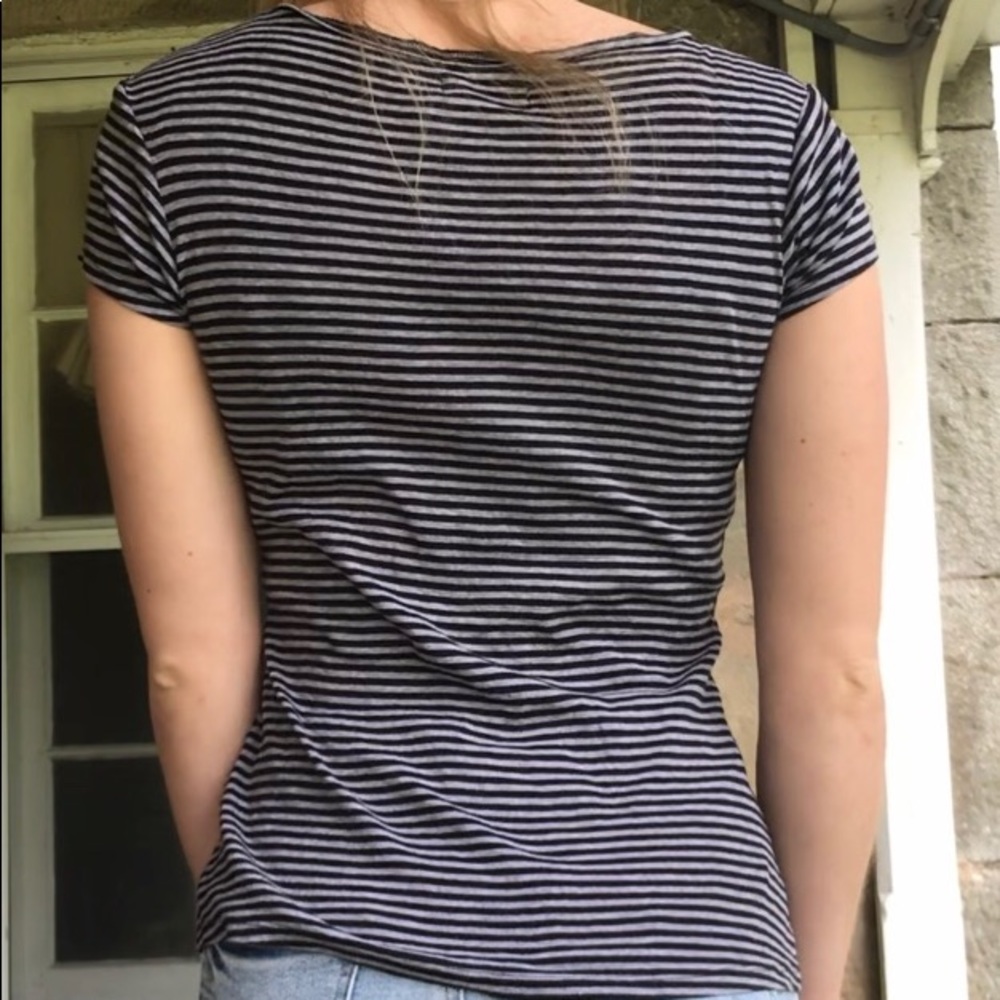 Striped Short Sleeve Top - Picture 4 of 6